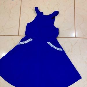 Royal blue dress worn 1 time